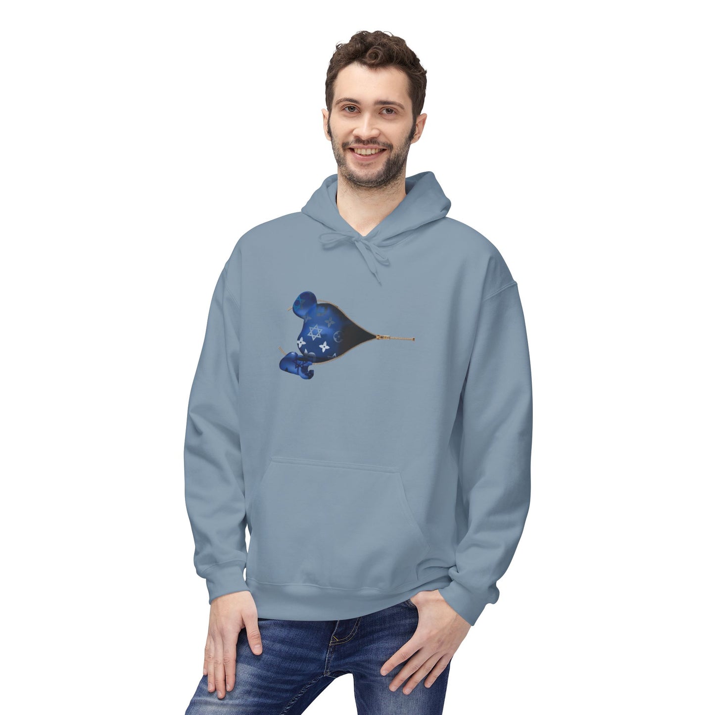 Zipper Bear Brick Softstyle Hoodie