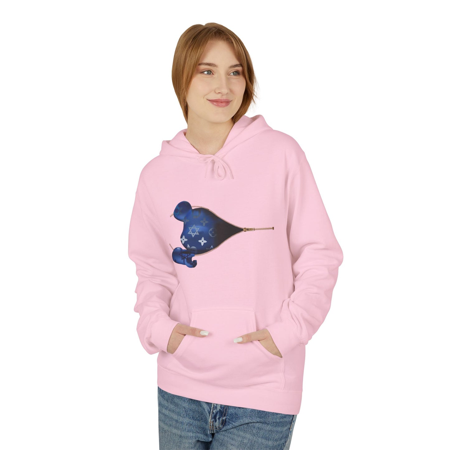 Zipper Bear Brick Softstyle Hoodie