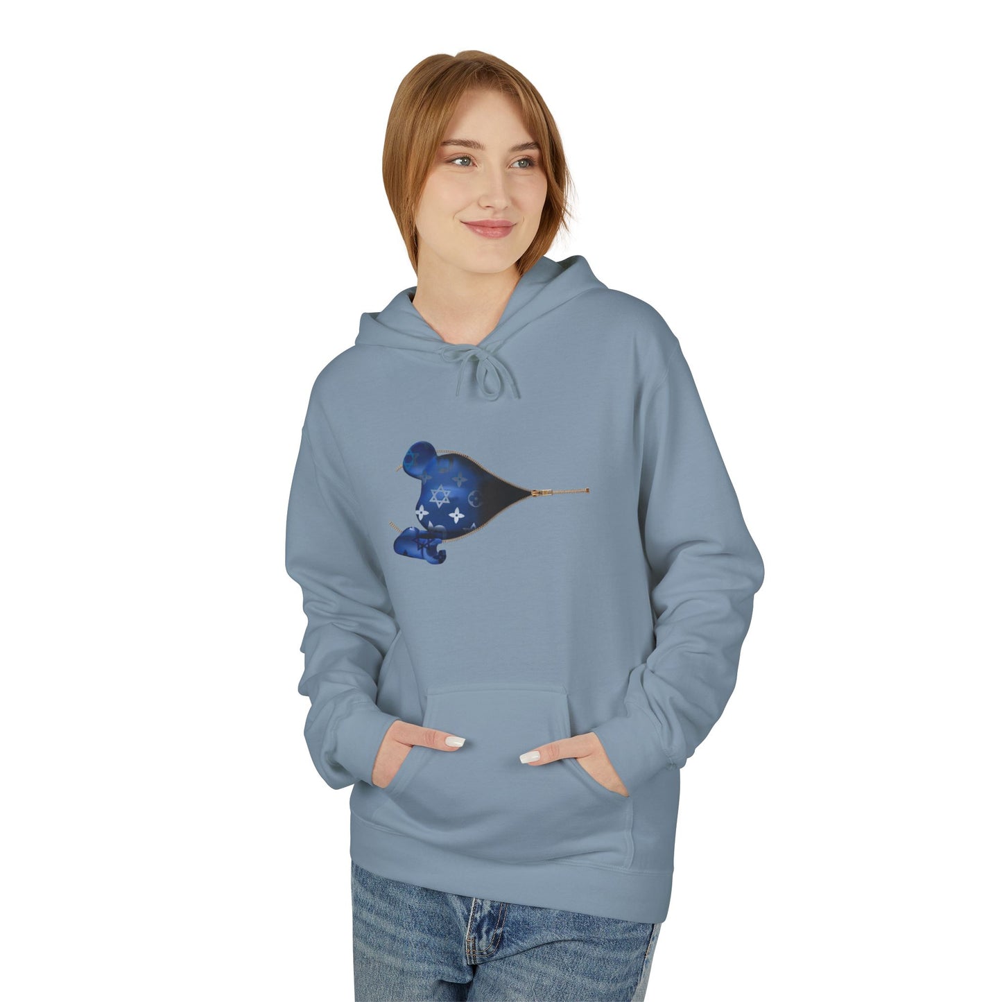 Zipper Bear Brick Softstyle Hoodie