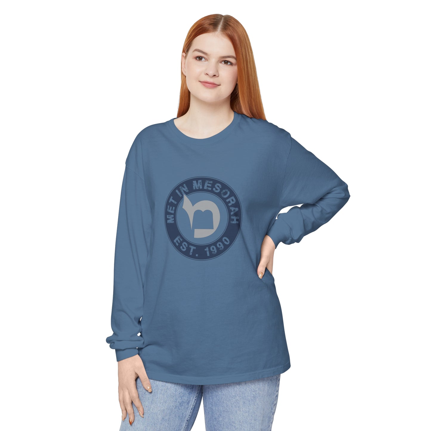 Met in Mesorah! Long Sleeve T-Shirt