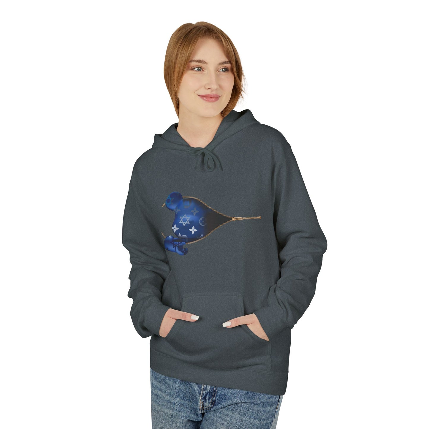 Zipper Bear Brick Softstyle Hoodie