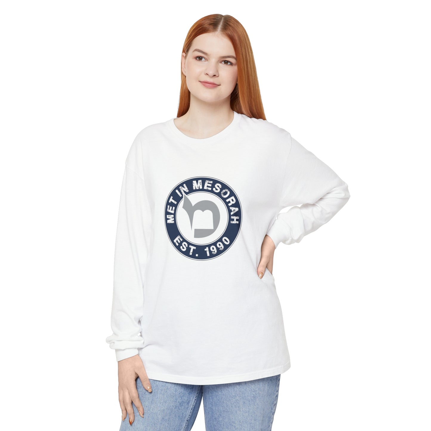 Met in Mesorah! Long Sleeve T-Shirt