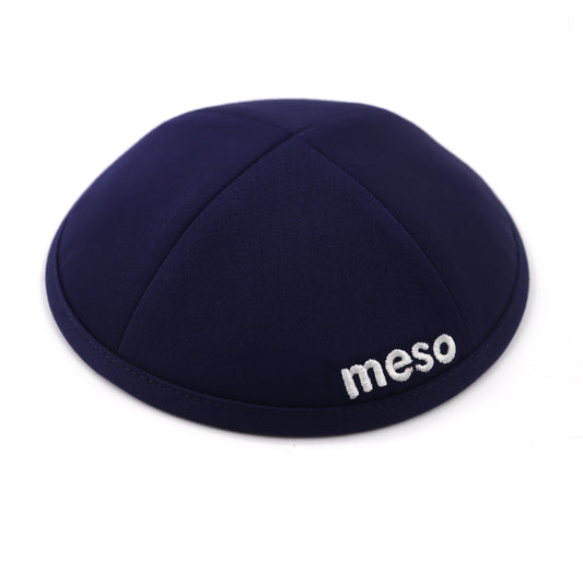 Kippah - Navy Suiting Material